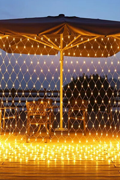 Hazar Led Ağ Led Işık 2x2 File Ağ Perde Led Işık Gün Işığı Eklemeli 190 Ledli...