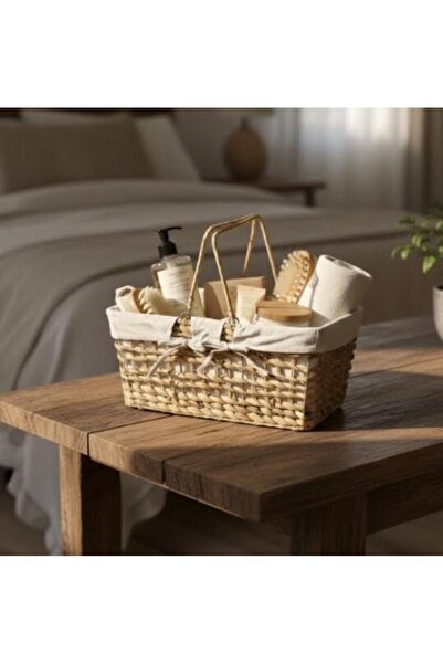SPR سلة رحلات خوص Natural Wicker Travel Basket