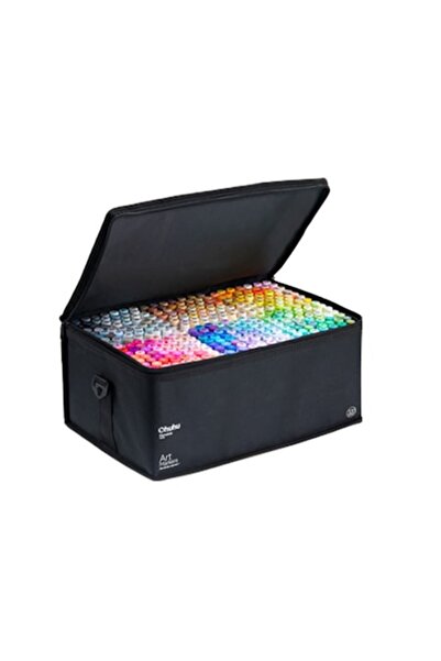 Ohuhu Set de markere Oahu 320, pe bază de alcool, vârf dublu fin/daltă, geant...