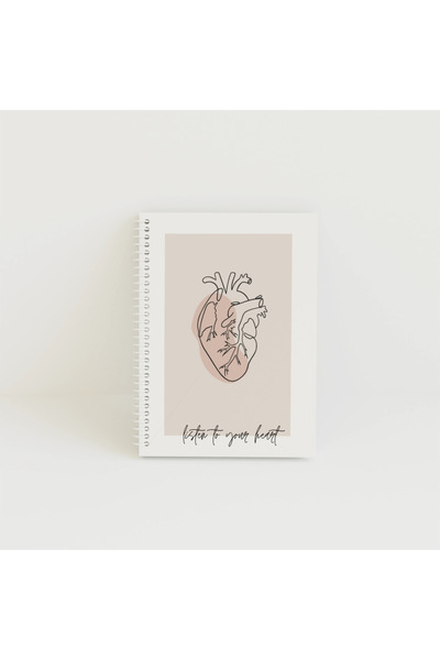 Flash your mind Caiet A4 BASIC Line Heart - 80 de coli