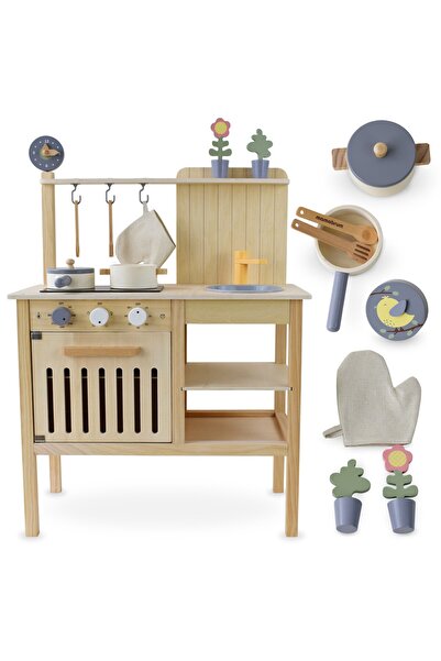 mamabrum Bucătărie de grădină din lemn cu accesorii - boho