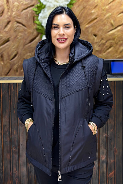 GÖKSEL TAŞLI BÜYÜK BEDEN YELEK