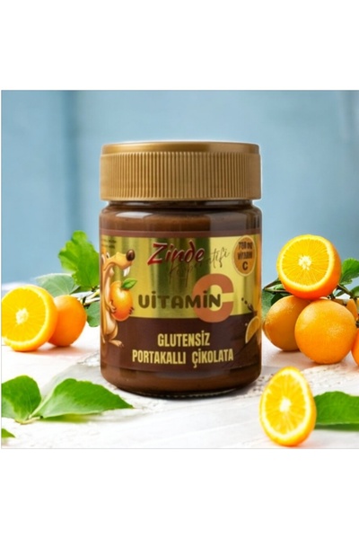 Zinde VİTAMİN C GLUTENSİZ PORTAKALLI ÇİKOLATA KREMASI 300 GR