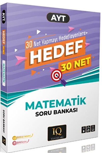 Anla Kazan Yayınları IQ 2026 AYT Hedef 30 Net Matematik Soru Bankası