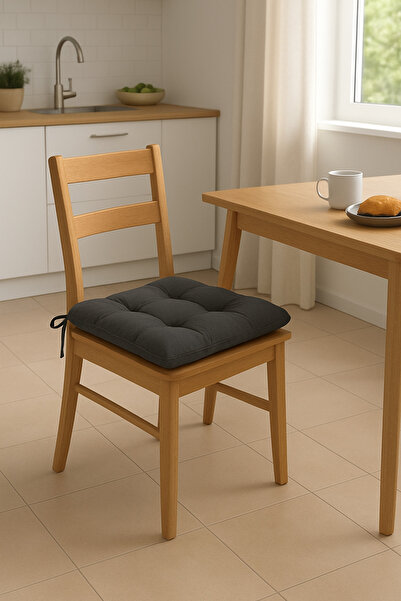 Bemrax وسادة كرسي بوفيديك، ذات أربطة - وسادة جلوس مريحة ومتينة وعصرية