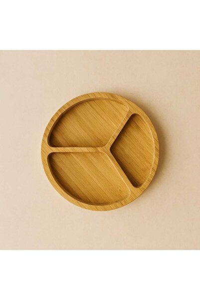 Evanev Albert Bambu 3 Bölmeli Çerezlik Sunumluk 12 CM