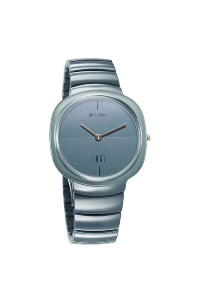 Titan Edge Squircle Analog Watch for Men 1841QC07 – Bluish Grey Dial, Glossy Ceramic Strap, Quartz