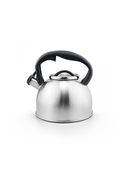 Zilan ZLN 1306 Whistling Stainless Steel Kettle 3.5 L, Wide Base, Soft-Touch Handle, Silver