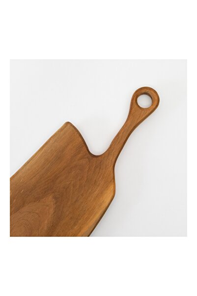 Hakiki Store لوح تقطيع وتقديم طعام مصنوع يدويًا من خشب الجوز 53 سم