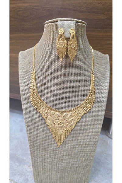 barisiva gold 22 ayar altın kaplama hint seti