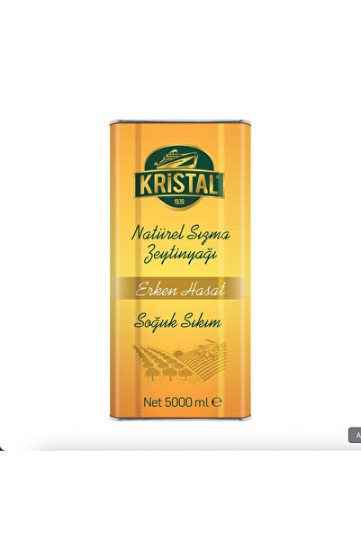 Kristal Erken Hasat Natürel Sızma Zeytinyağı 5 L Teneke