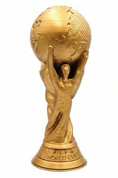 UĞUR MOBİLYA 3d Fifa Worldcup Fifa Dünya Kupası Altın Kaplama Gold (boyut seç...