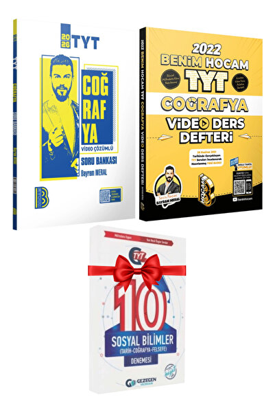 Gezegen Yayıncılık Benim Hocam Yayınları TYT Bayram Meral Coğrafya Soru Banka...