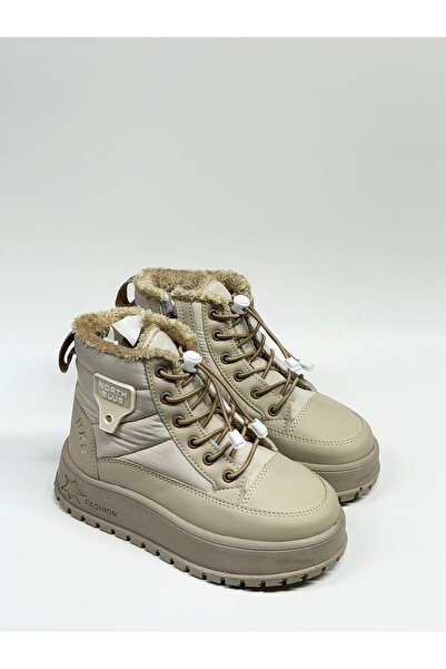 North Blue peluşlu ortopedik akıllı bağcıklı çoçuk botu