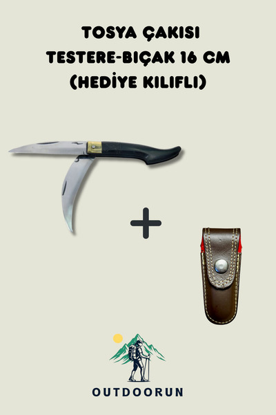 Nobrand Tosya Çakısı Testere-Bıçak 16 cm (Hediye Kılıflı)