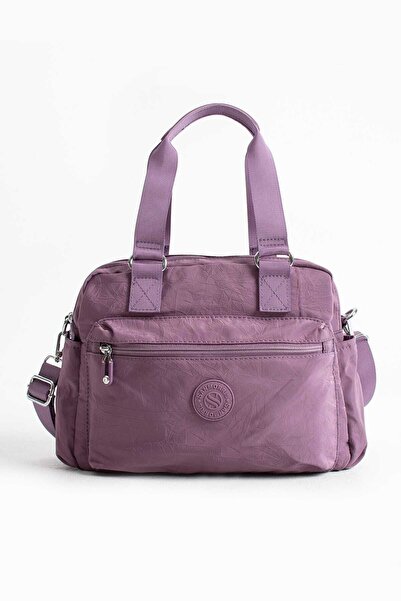 Sanmorris Kadın Paraşüt Kumaş 4 Bölmeli Çapraz Askılı El ve Omuz Çantası