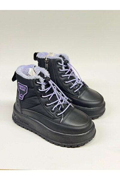 North Blue peluşlu ortopedik akıllı bağcıklı çoçuk botu