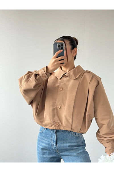 modabetce Women's Lined Crop Jacket