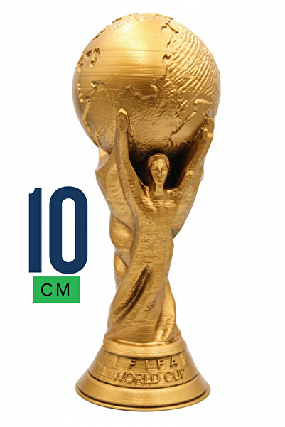 UĞUR MOBİLYA 3d Fifa Worldcup Fifa Dünya Kupası Altın Kaplama Gold (boyut seç...