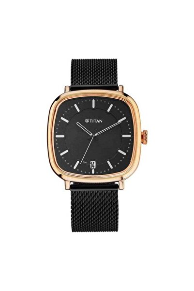 Titan Men’s Watch 1885KM02 – Black Multifunction Dial, Stainless Steel Strap,...