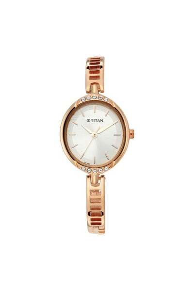 Titan Karishma Women's Watch 2637WM01 – Silver Dial, Rose Gold Metal Strap