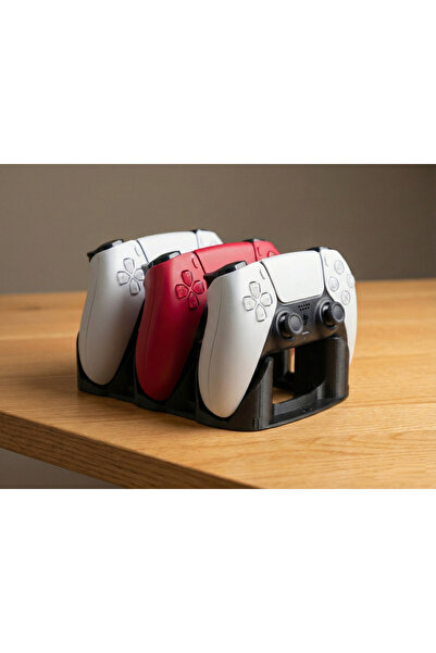 WELLCUT 3'lü Oyun Kolu Standı - PS5 DualSense & Gamepad İçin Masaüstü Düzenle...