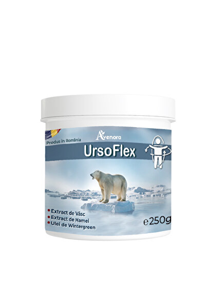 Avenora Balsam Ursoflex Dureri Reumatice 250g, Cremă Articulații, Relaxare Musculară, Mentol