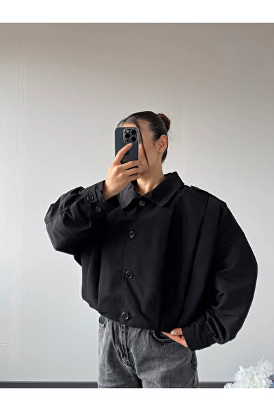 modabetce Women's Lined Crop Jacket