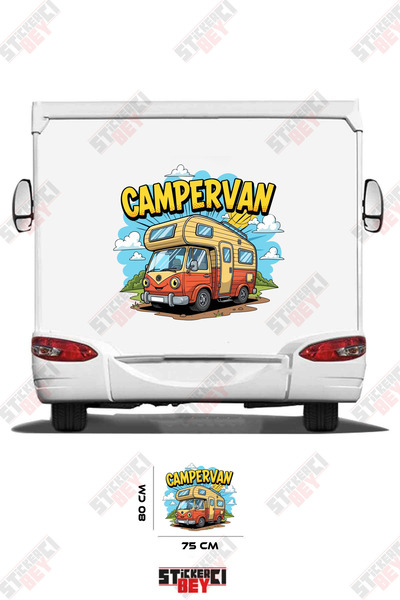 STİCKERCI BEY ملصق كامبرفان يازيلي كارافان بتصميم كارافان بصري