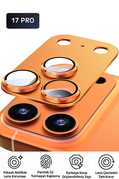 Tech&bello accessories iPhone 17 Pro Compatible Camera Lens Protector Full Coverage Protection with Metal Frame