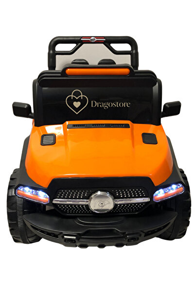 OEM Electric car type Jeep orange, for children 3-9 years old, Music Player, dimensions 102x60x60 cm