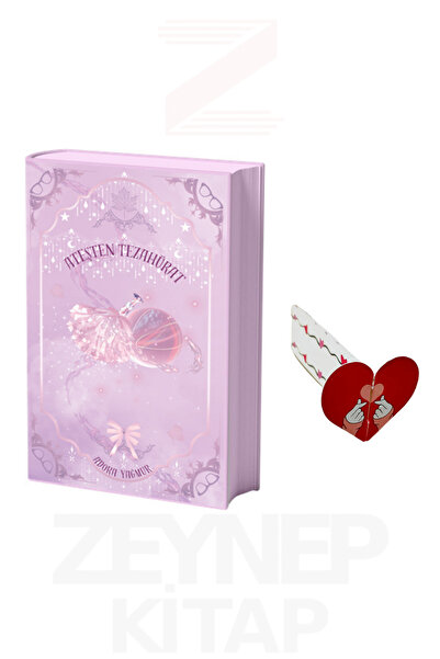 İndigo Kitap Ateşten Tezahürat (CİLTLİ-YANBOYAMALI) Özel Tasarım Kalp Ayraç H...