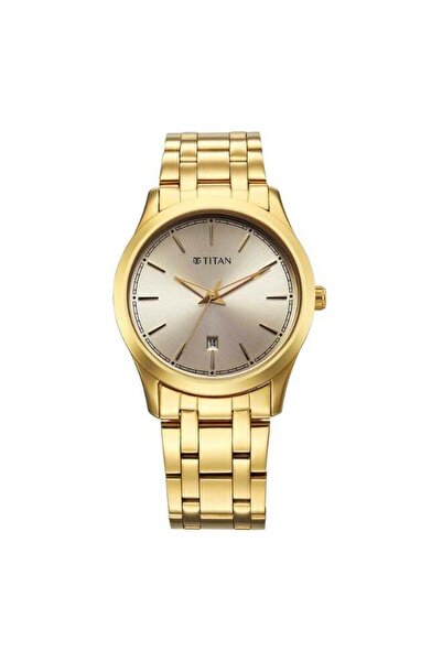 Titan Men’s Watch 1823YM02 – Minimalist Metal Frame, Adjustable Strap