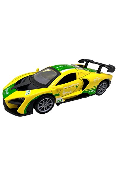 JPT McLaren Senna GTR Macheta turnată sub presiune 1:43 Galben-Verde