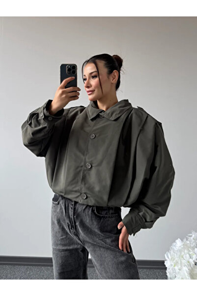 modabetce Women's Lined Crop Jacket