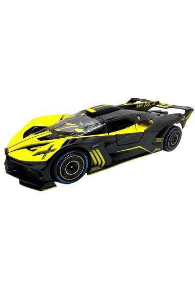 JPT Bugatti Bolide Model turnat sub presiune 1:32 cu lumini și sunet