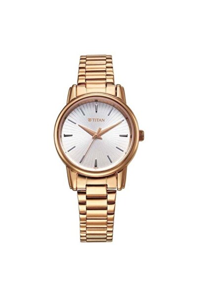 Titan Karishma Women's Watch 2760WM01 – Silver Dial, Rose Gold-Tone Stainless Steel Strap