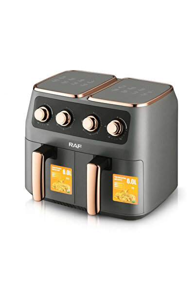 raf Air Fryer 5236 12L XL, 2 Independent Baskets, Touch Screen, Double Door, ...