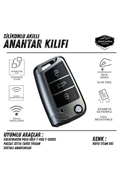 ŞüsCarOto Aksesuar Pentru Volkswagen Polo Golf T-Roc Passat Jetta Tiguan Husă...