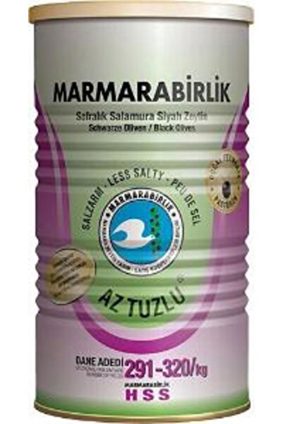 MarmaraBirlik Marmara Bırlık Zeytın Sıyah 800gr Aztuzlu Hususı S 291/320