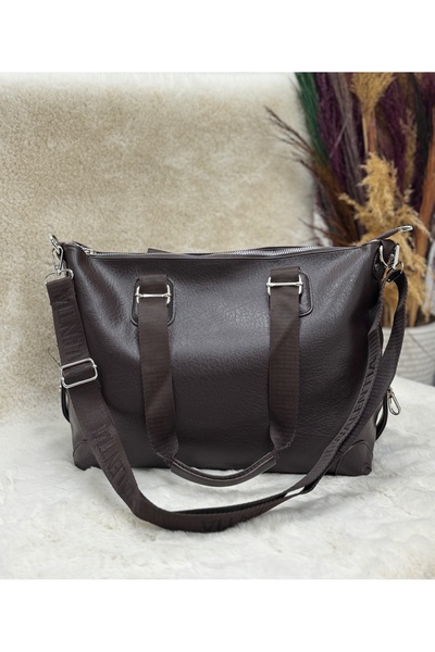 MİHRA STORE حقيبة نسائية مافيرا يومية بحزام وتفاصيل جلدية للكتف واليد - TA003...