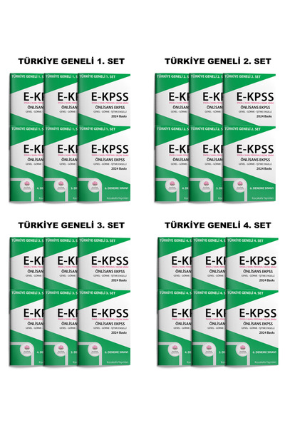 Kocakafa Yayınları EKPSS Önlisans 24'lü DENEME SINAVI 2026 Genel-Görme-İşitme...