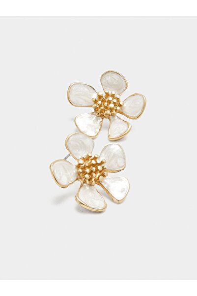 PARFOIS Kabartma Detaylı Çiçek Küpe