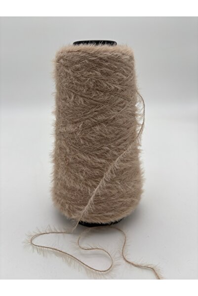 kumasfabrik خيط صوف الأرانب المحبوك يدويًا 200 جرام/خيط للوشاح والقبعة والقفازات/شال، سترة، خيط للكارديجان - بيج