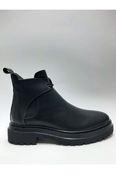 Springer Genuine Leather Laceless Lightweight Rubber Sole Black Color Men's B...