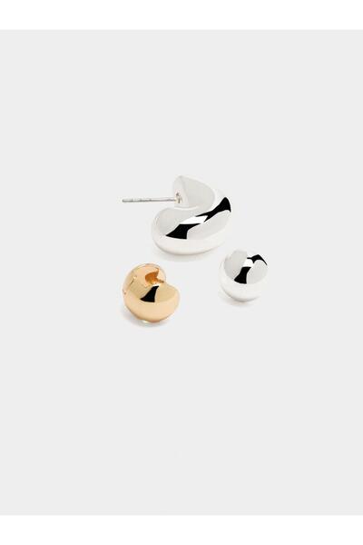 PARFOIS İki Renkli Küpe Seti