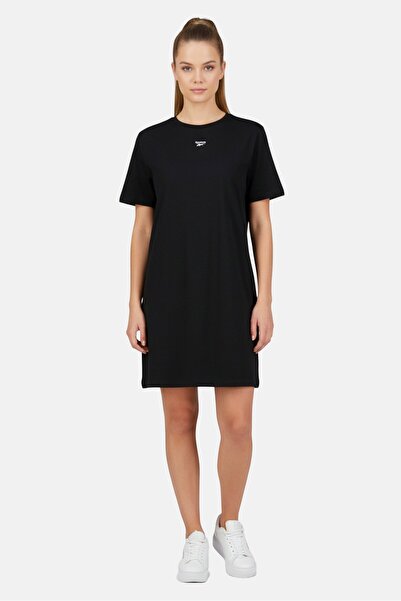 Reebok Women Plus Size Short Sleeves Outdoor T-Shirt Dress, Black