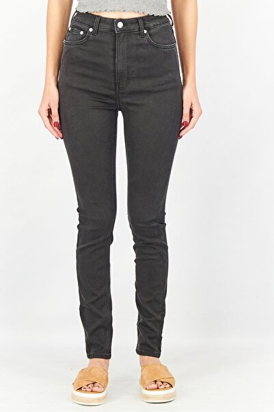 Weekday Women Skinny Fit High Waist Denim Jeans, Black