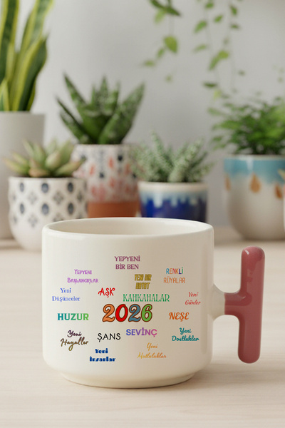 qoeuyl boutique 2026 New Year Positive Wishes Themed Year Printed Gift t Cup ...