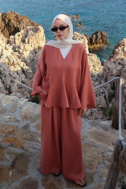 Moca بلوزة ليال تيراكوتا